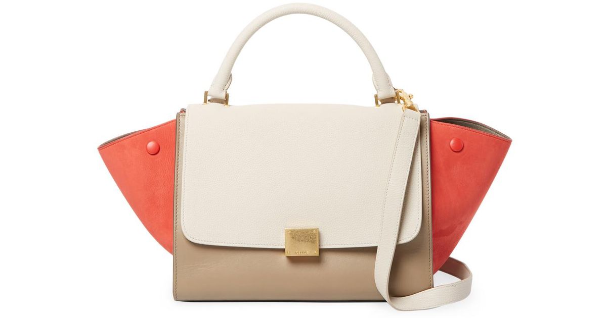 Lyst Céline Colorblock Leather Tote
