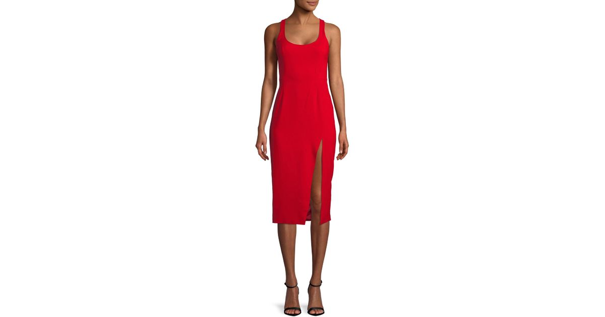 jay godfrey red witherspoon sheath