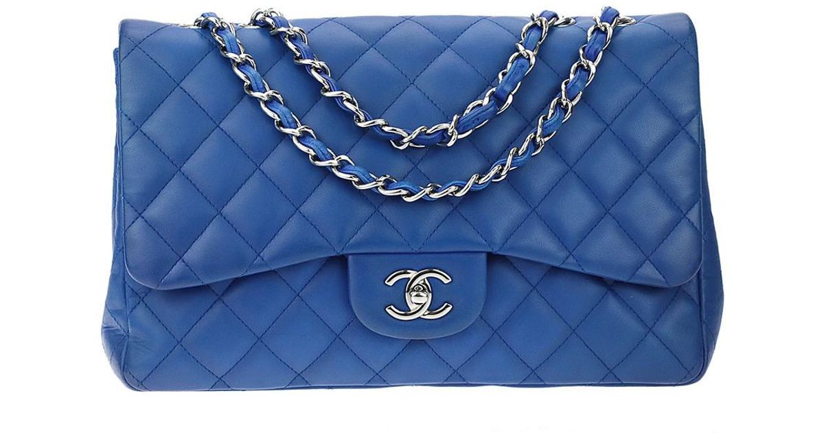 Chanel Light Blue Quilted Lambskin Bucket Bag Light Blue Enamel and Gold Hardware, 2022 (Like New)