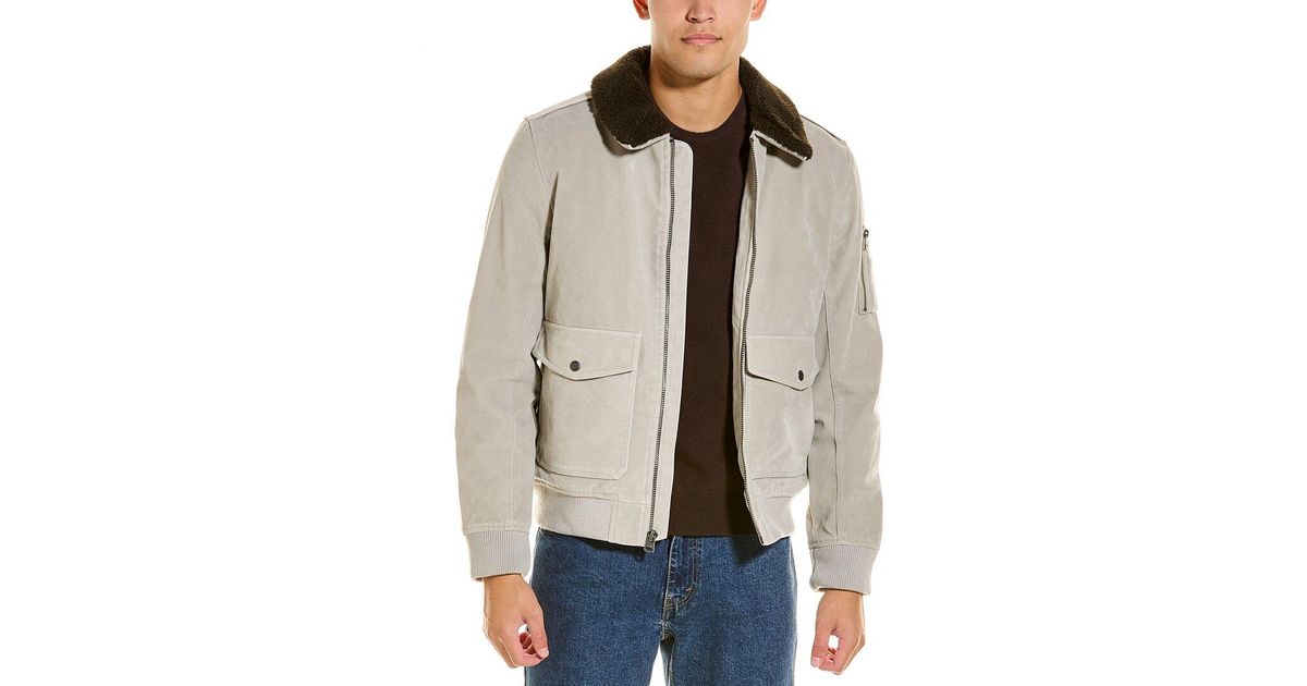 Levi's Aviator Bomber Jacket in Natural for Men Lyst