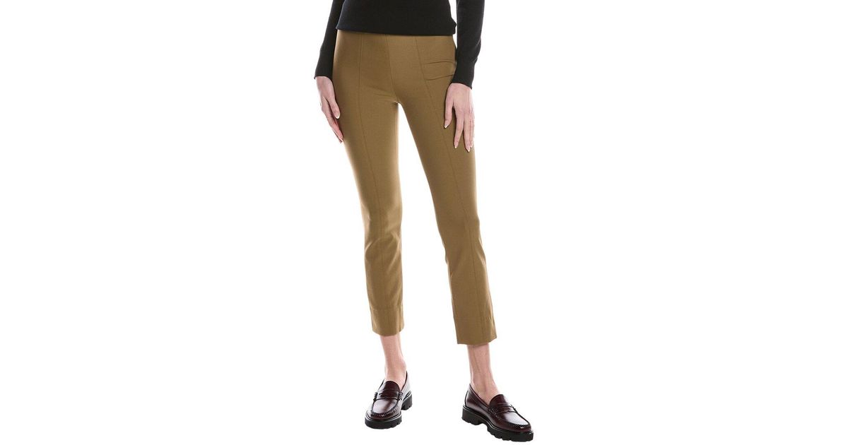Vince High Waist Stitch Front Seam Legging in Green | Lyst
