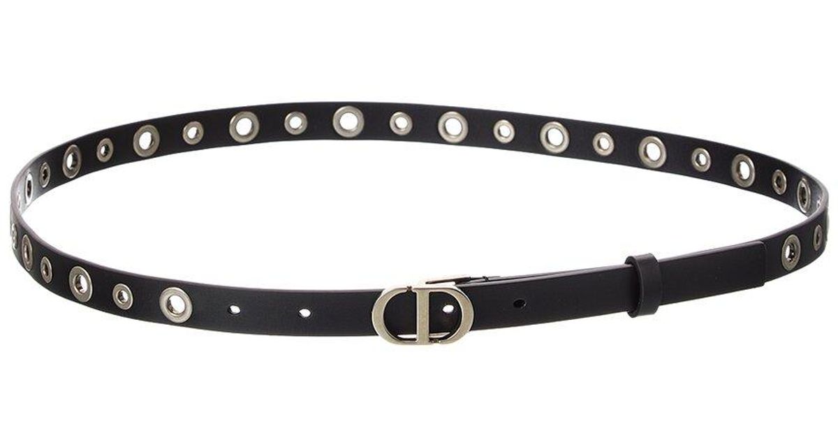 Dior 30 Montaigne Fine Leather Belt in Black | Lyst UK
