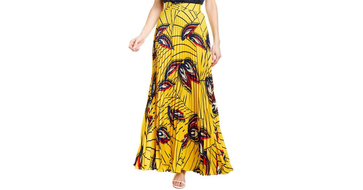 Ba&sh Wow Maxi Skirt in Yellow | Lyst