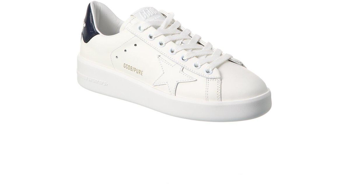 Golden Goose Pure Star Leather Sneaker in White | Lyst