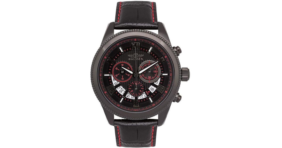 balmer men's leather watch