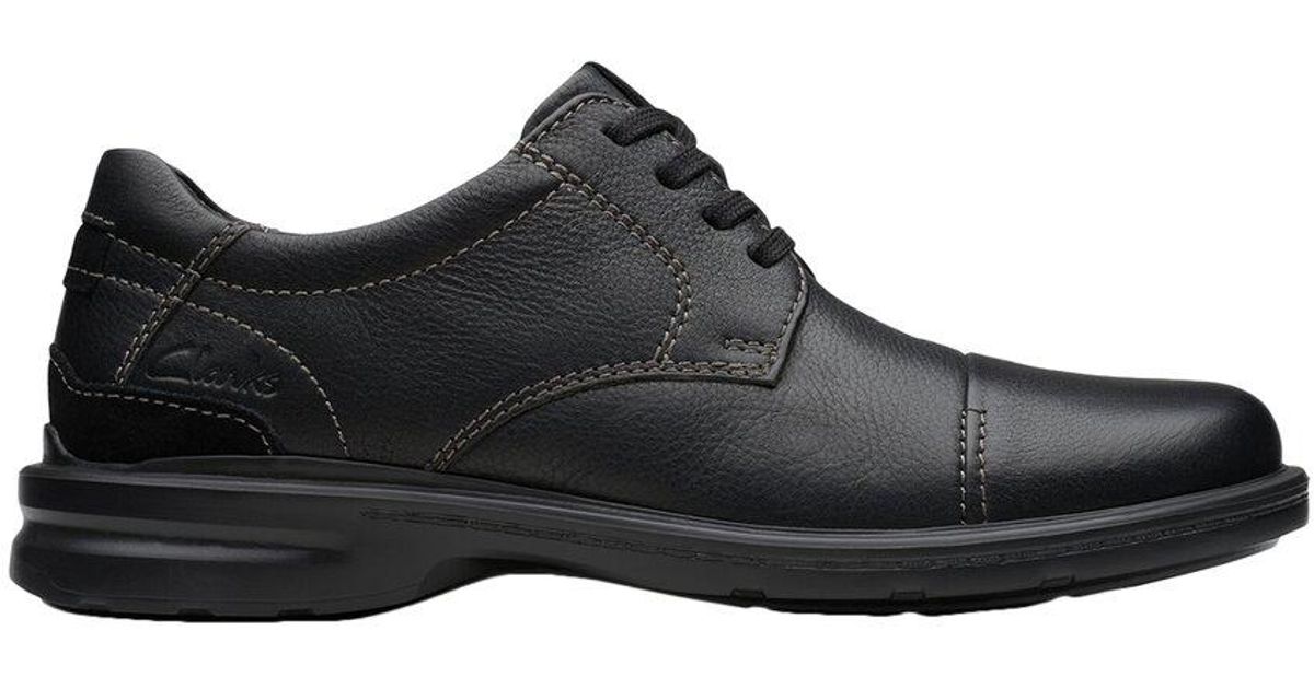 Clarks Homme Gessler Lace Tissu Oxford, Cuir Noir, 43 EU Dès