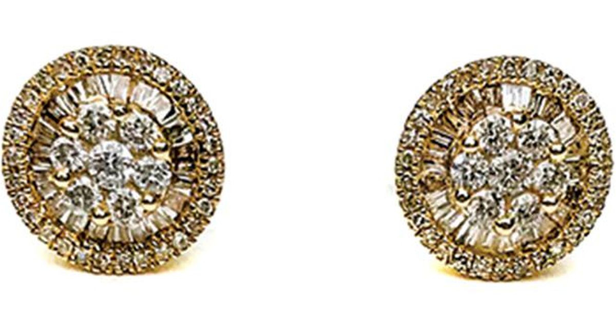 Arthur Marder Fine Jewelry 18k 0.50 Ct. Tw. Diamond Baguette Earrings ...