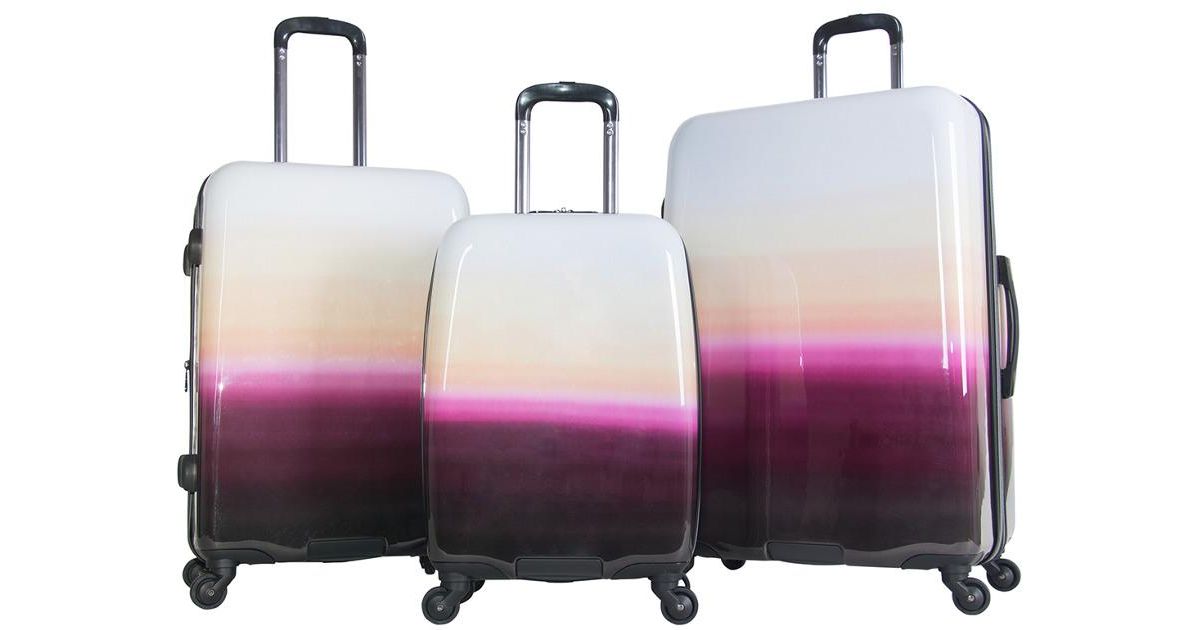 ombre suitcase