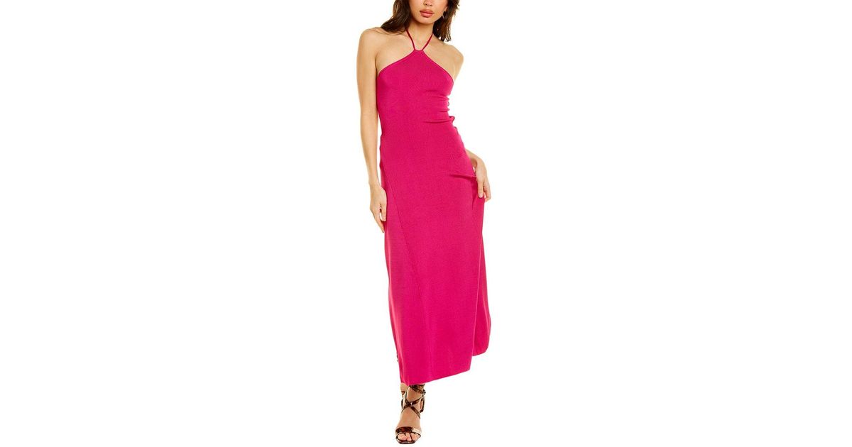Cult Gaia Synthetic Grace Midi Dress in Pink - Lyst