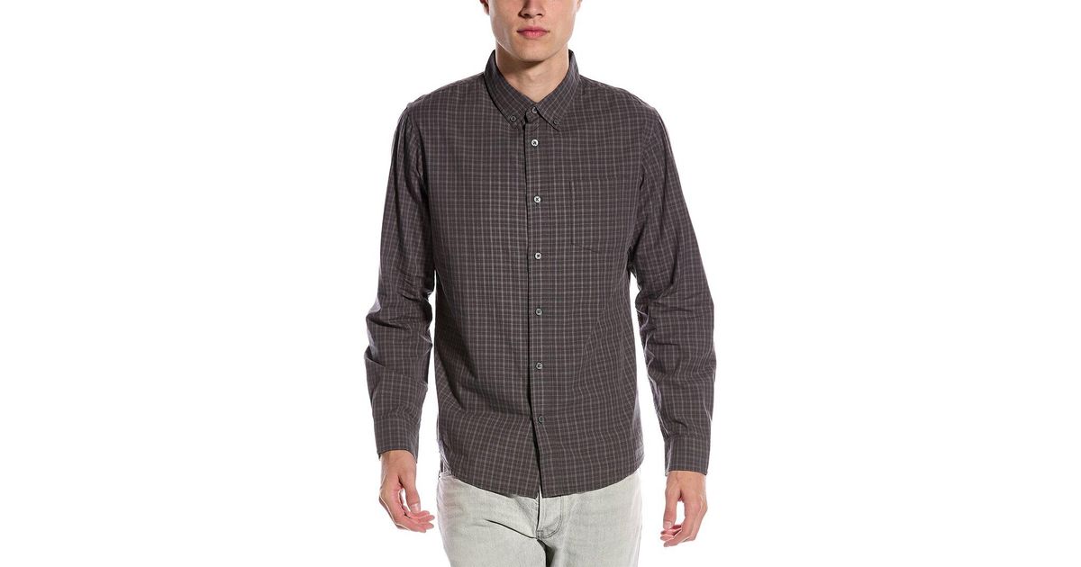Slate & Stone Poplin Buttondown Collar Shirt in Gray for Men Lyst