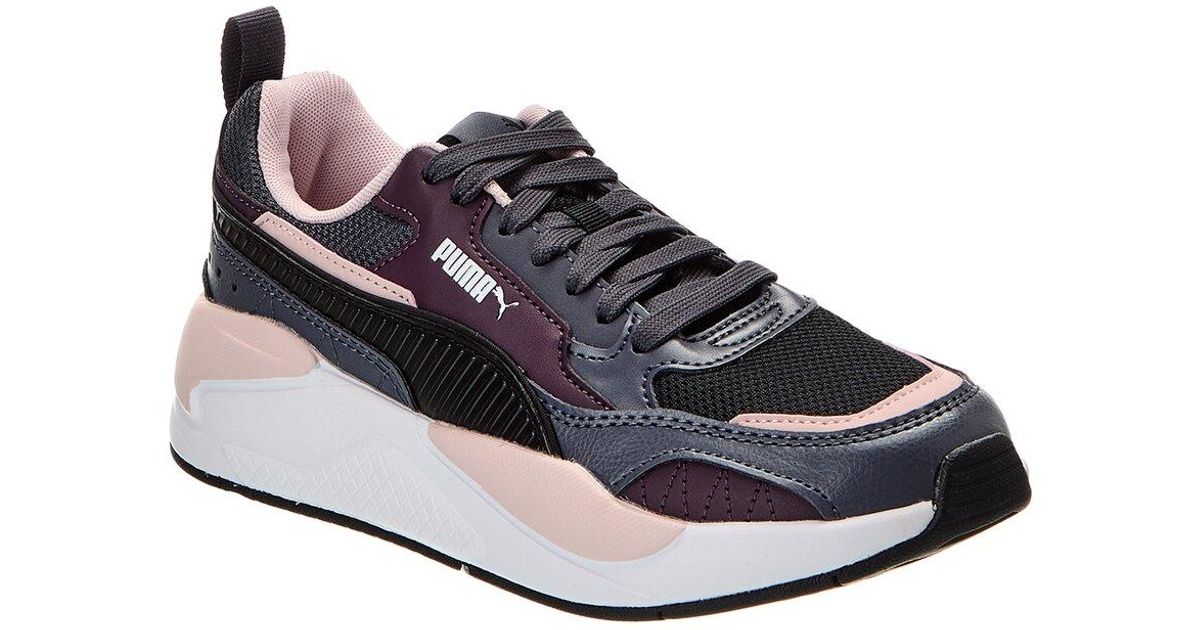 PUMA X-Ray 2Square Leather Sneaker in Blue | Lyst