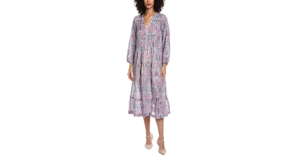Ba&sh Robe Pidola Midi Dress in Purple | Lyst