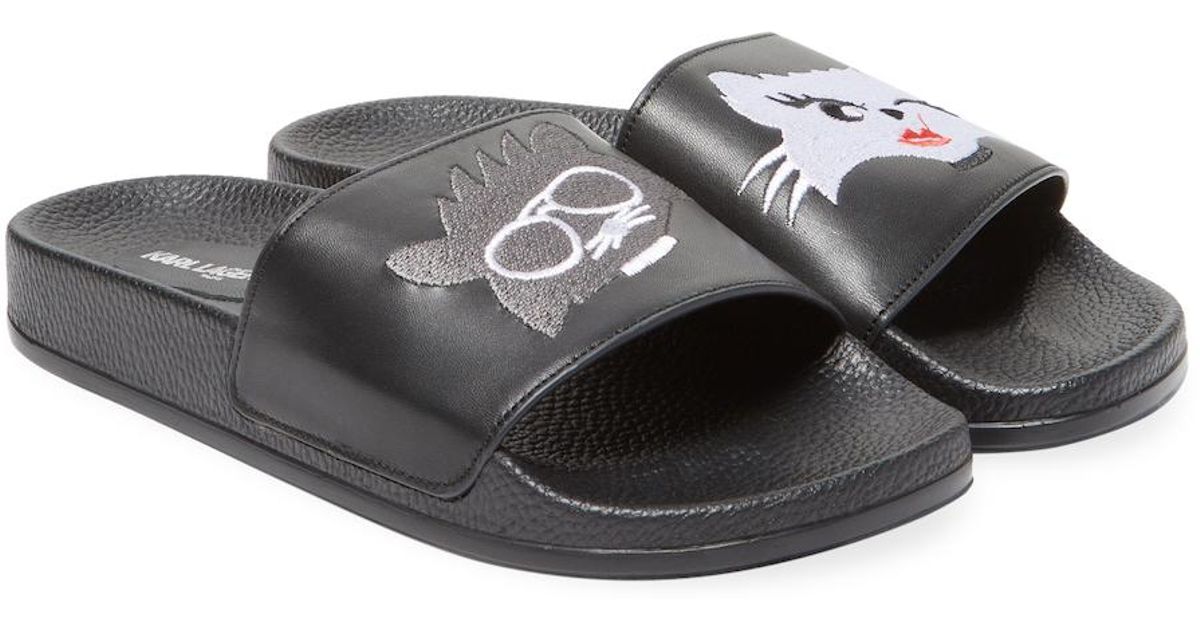 karl lagerfeld slide sandals