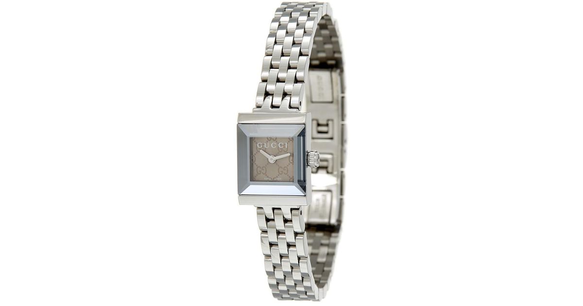 Gucci Women's G-frame Watch in Metallic 