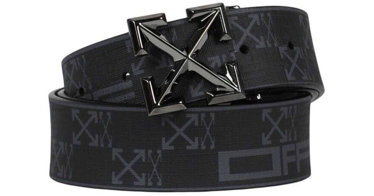 off white arrow leather belt