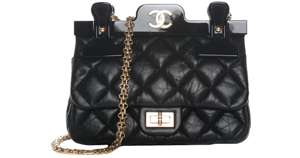 Chanel 2016 Black Quilted Calfskin Leather Hanger Flap Bag, Never Carried
