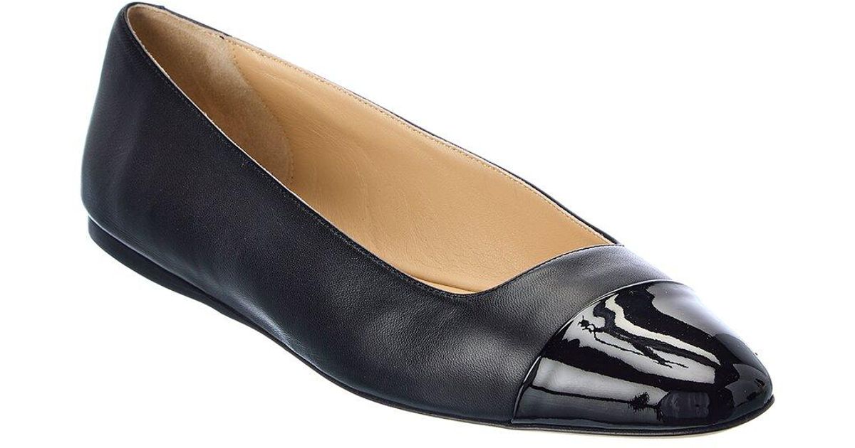 Jimmy Choo Watson Leather Flat in Blue Lyst
