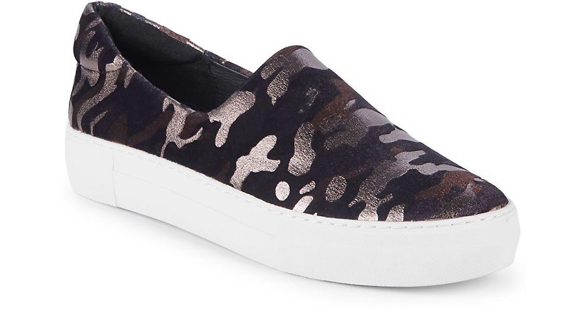 J Slides Leather Ariana Snakeskin Embossed Sneakers Lyst