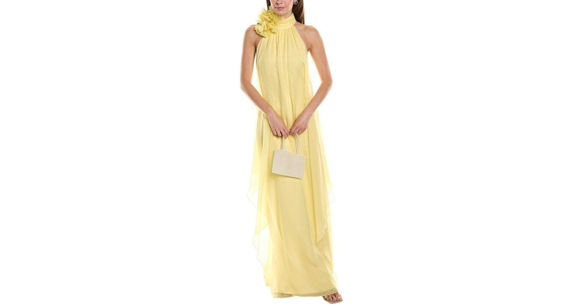 Purchases halston heritage yellow dress - Official Online Store