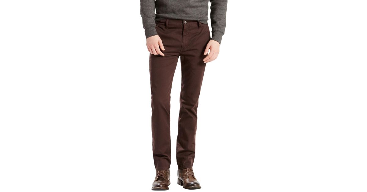 Levi's 511 Hybrid Trousers in Brown for Men | Lyst