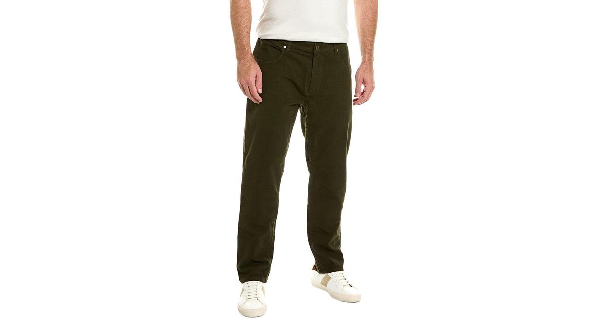 Billy Reid Moleskin Jean in Green for Men Lyst