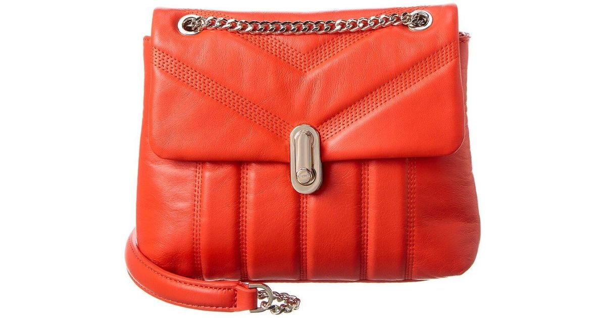 Ted Baker Ayalina Mini Puffer Quilted Leather Shoulder Bag in Red Lyst UK