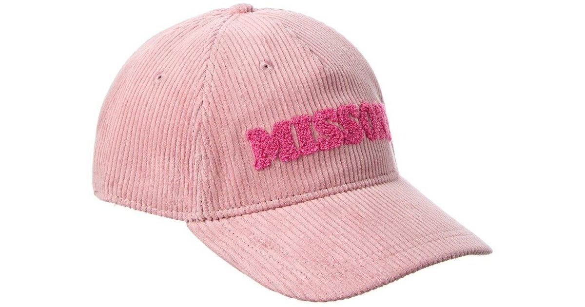 Missoni Baseball Hat in Pink | Lyst UK