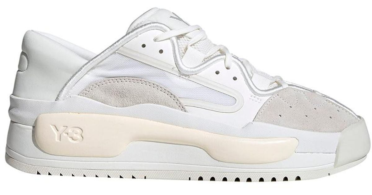 Y-3 Hokori Ii Suede Sneaker in White - Lyst