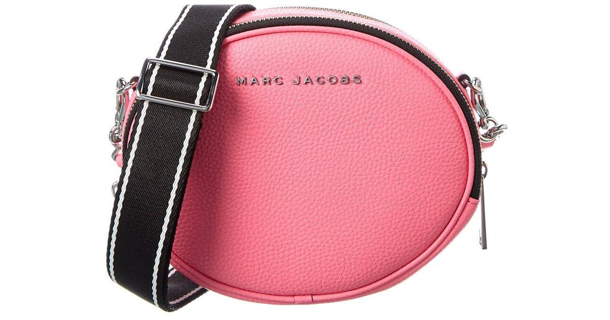 Marc Jacobs Rewind Oval Leather Crossbody in Pink Lyst