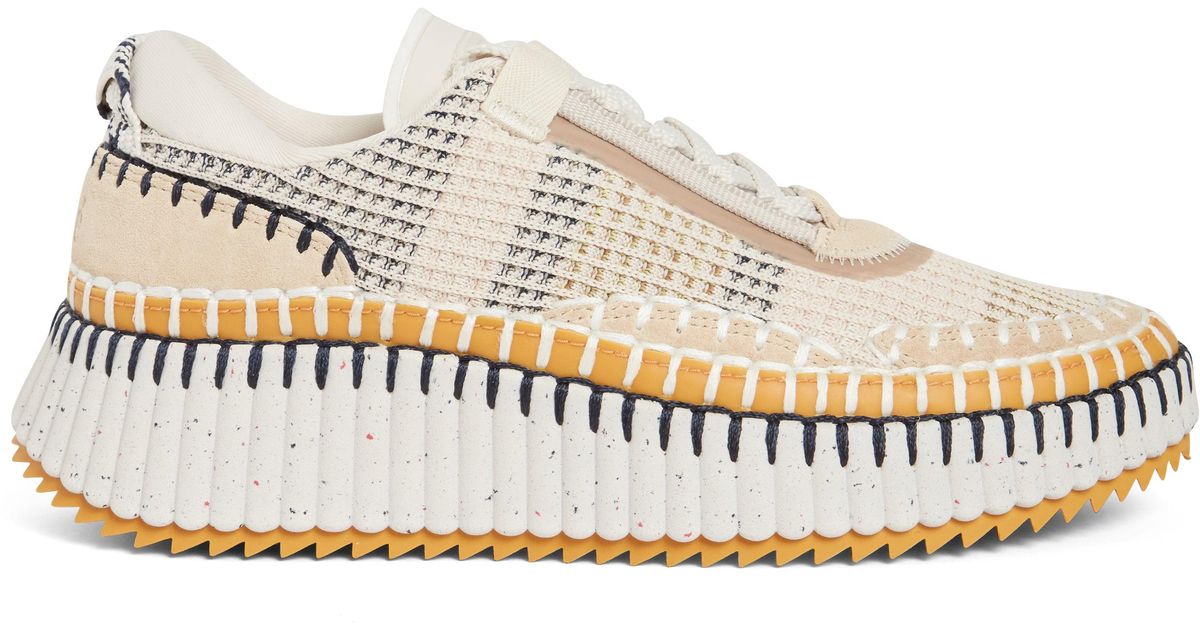 Chloé Sneakers "nama" In Maglia Beige in Natural Lyst