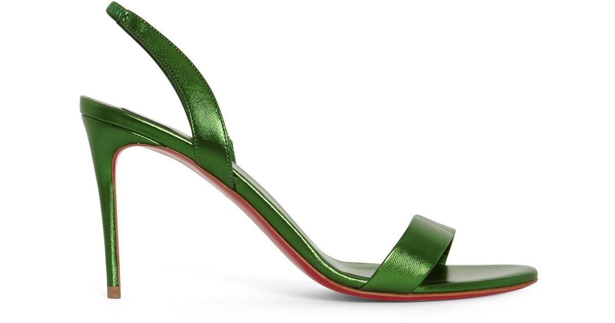 Christian Louboutin Sandali ''o Marylin 85'' In Pelle Verde in Green Lyst