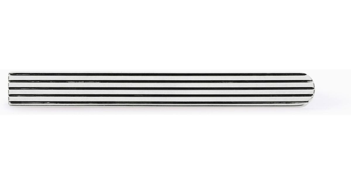 Giorgio Armani Tie Clip in White for Men | Lyst