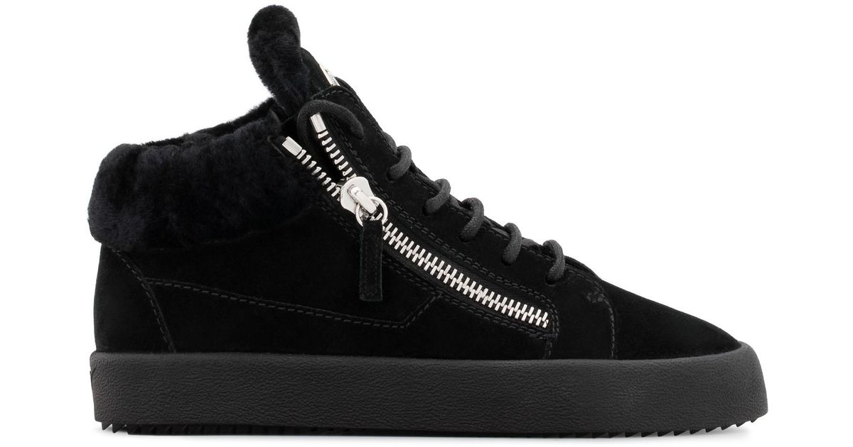 giuseppe zanotti suede sneaker