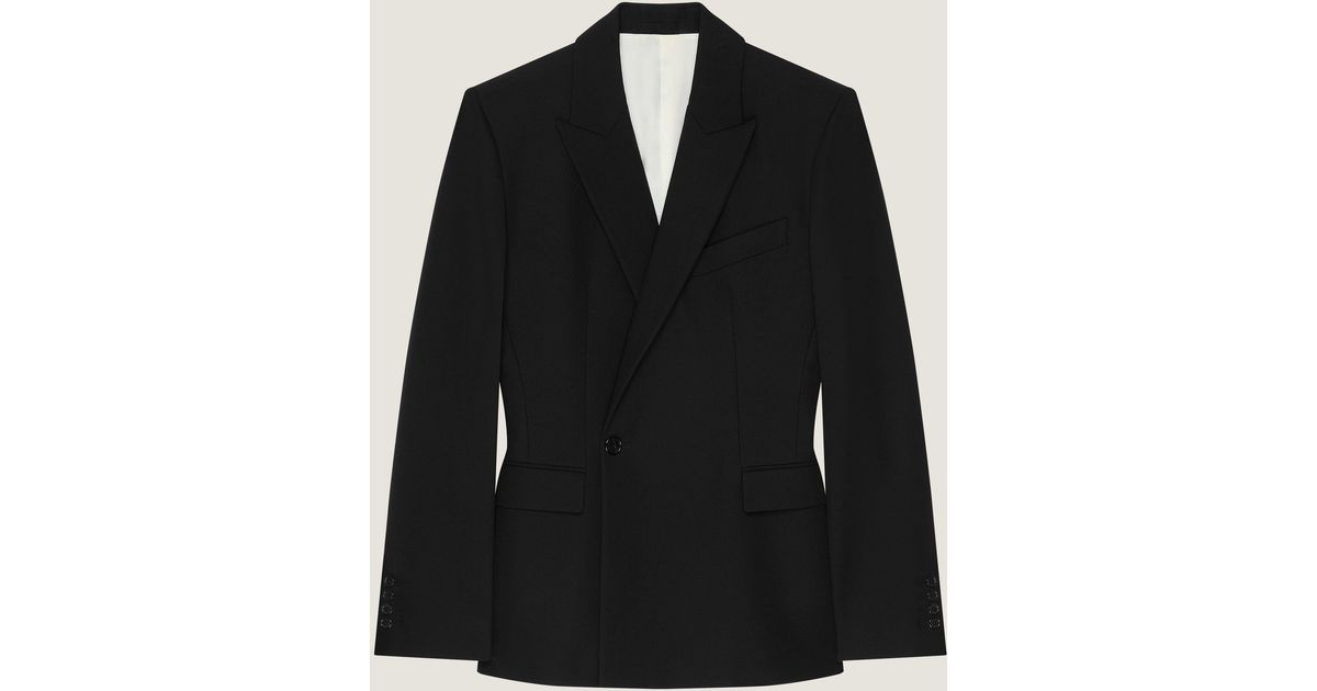 Givenchy Single-Breasted Form Fit Jacket in Black for Men | Lyst