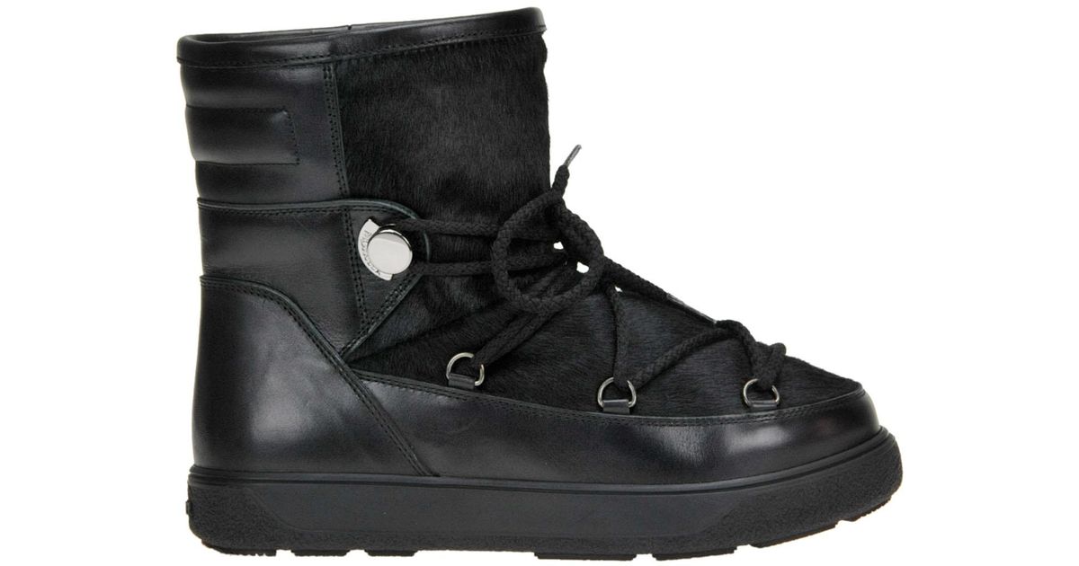 Moncler Leather New Fanny Winter Boots 