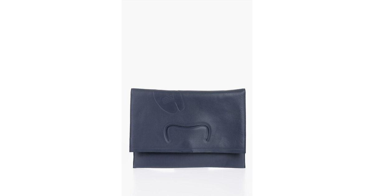 Maison Margiela Maxi Tabi Flat Clutch With Removable