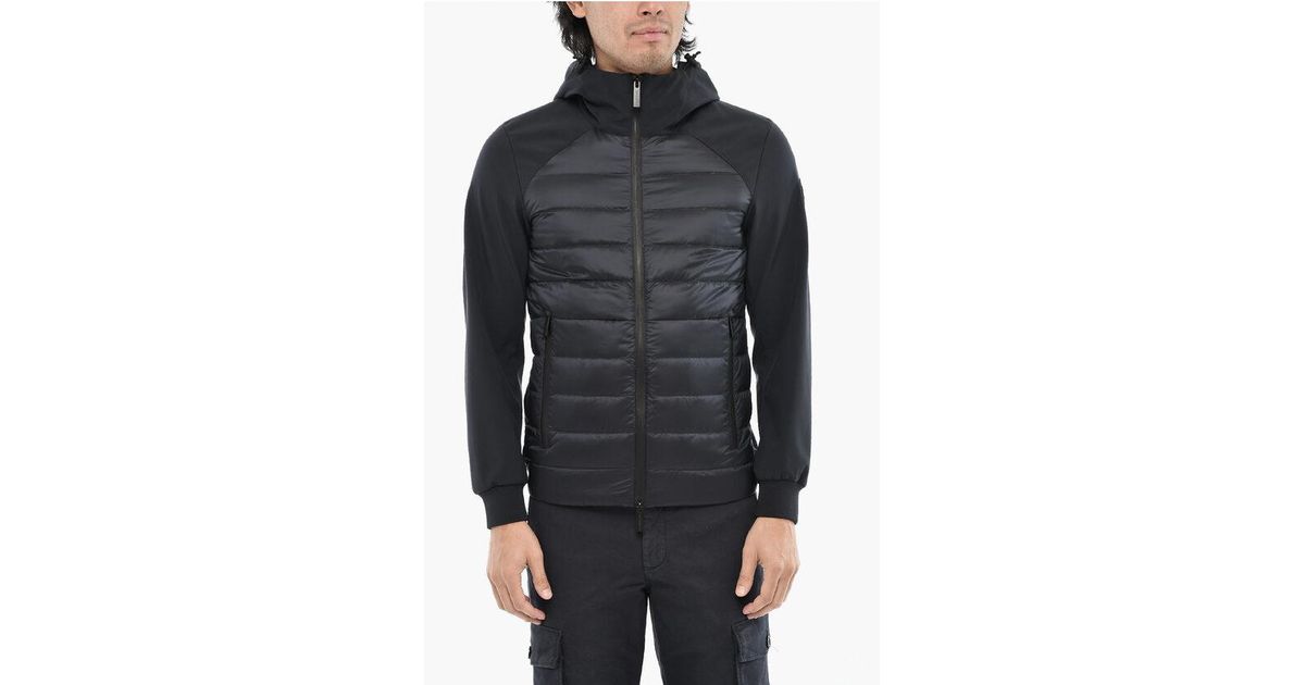 Woolrich Quilted Lightweight Down Jacket With Side Logo in Black for ...