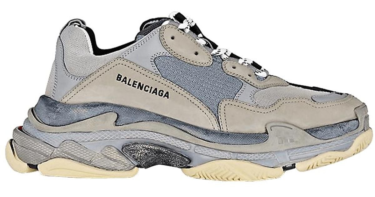 balenciaga triple s mens grey