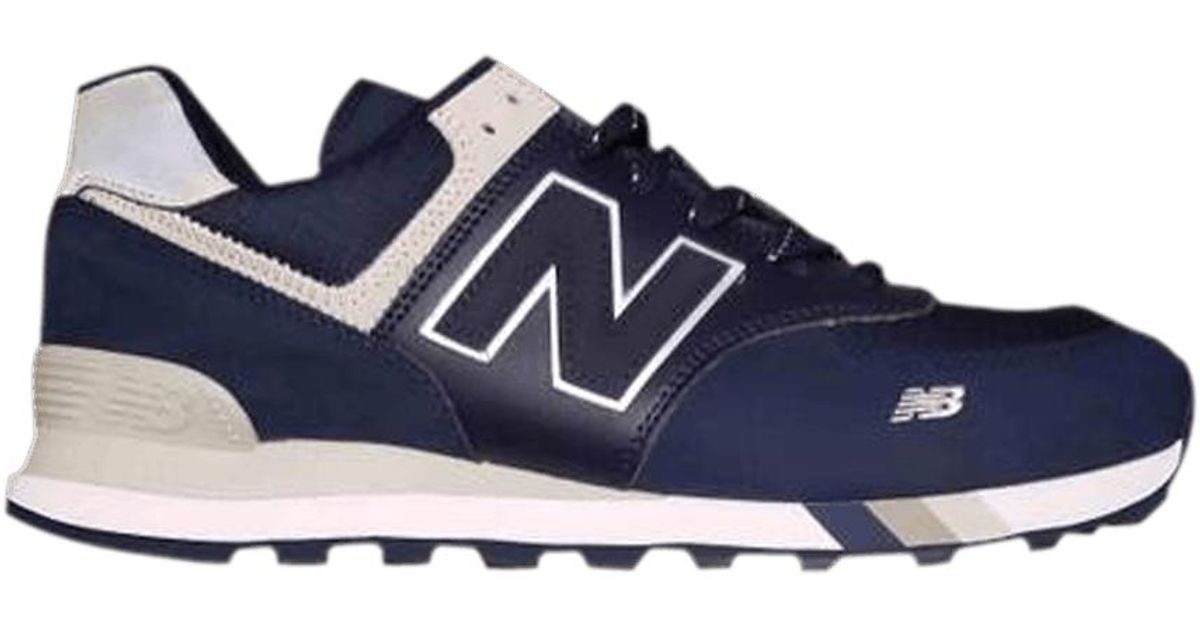 New Balance Shoe Palace X 574 'navy White' in Blue for Men | Lyst
