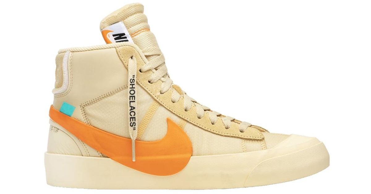 nike blazer green orange