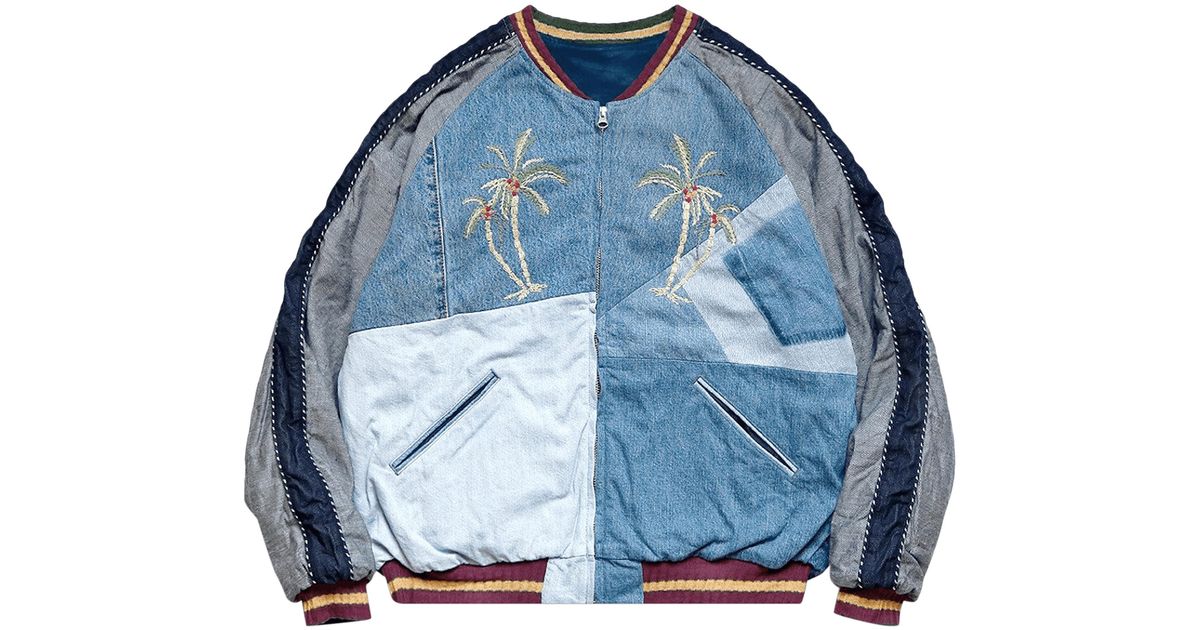 Kapital Denim Reconstruct Souvenir Jacket 'indigo' in Blue for Men Lyst