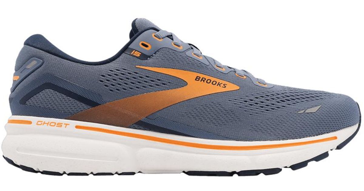 Brooks Ghost 15 'flintstone Orange Pop' in Blue for Men | Lyst