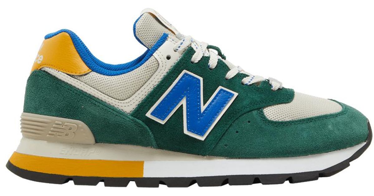 New Balance 574 Rugged 'green Royal Blue' for Men | Lyst