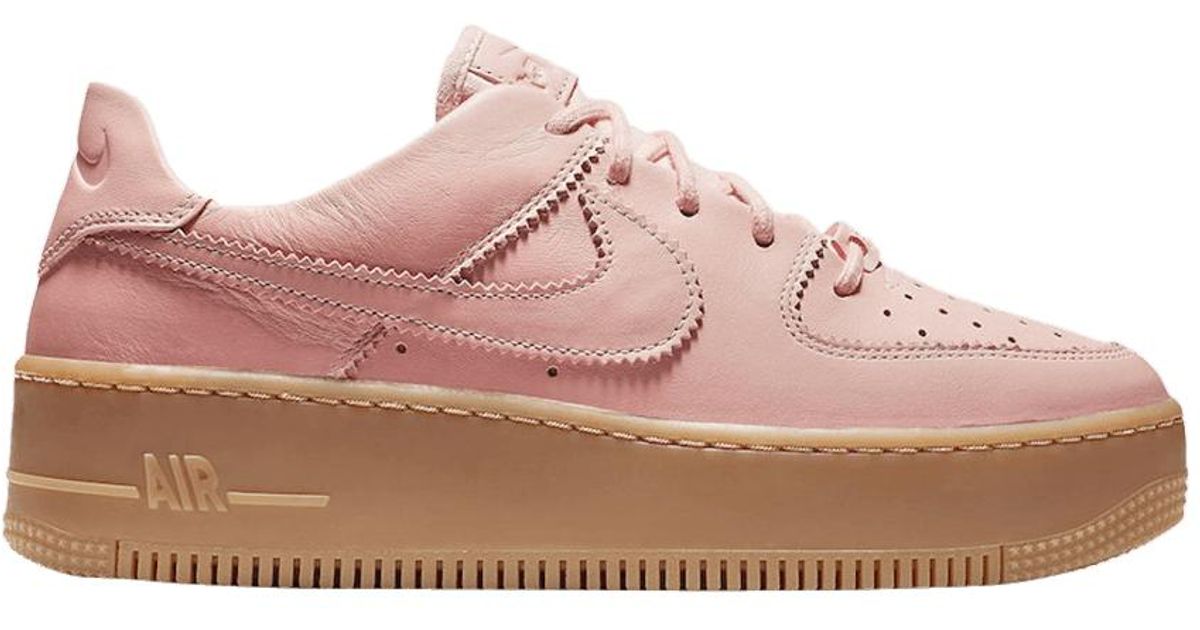 nike air force 1 sage low pink and white