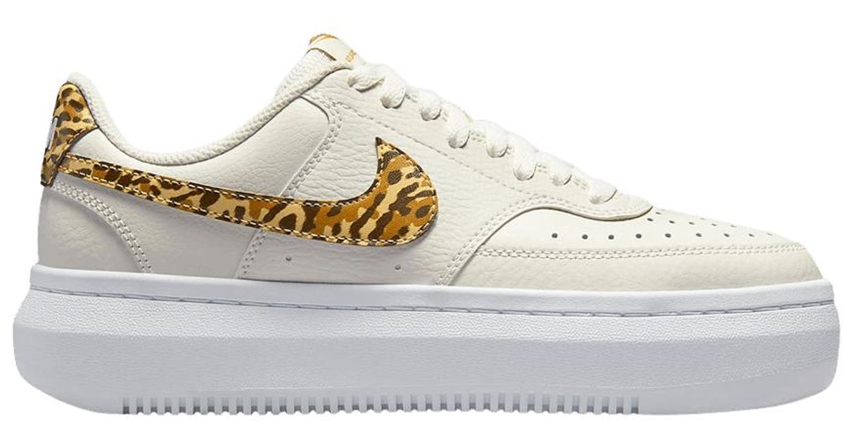 Nike Court Vision Alta #39 leopard Camo Swoosh #39 in White Lyst Nike Court Vision Alta #39 leopard Camo Swoosh #39 in White Lyst