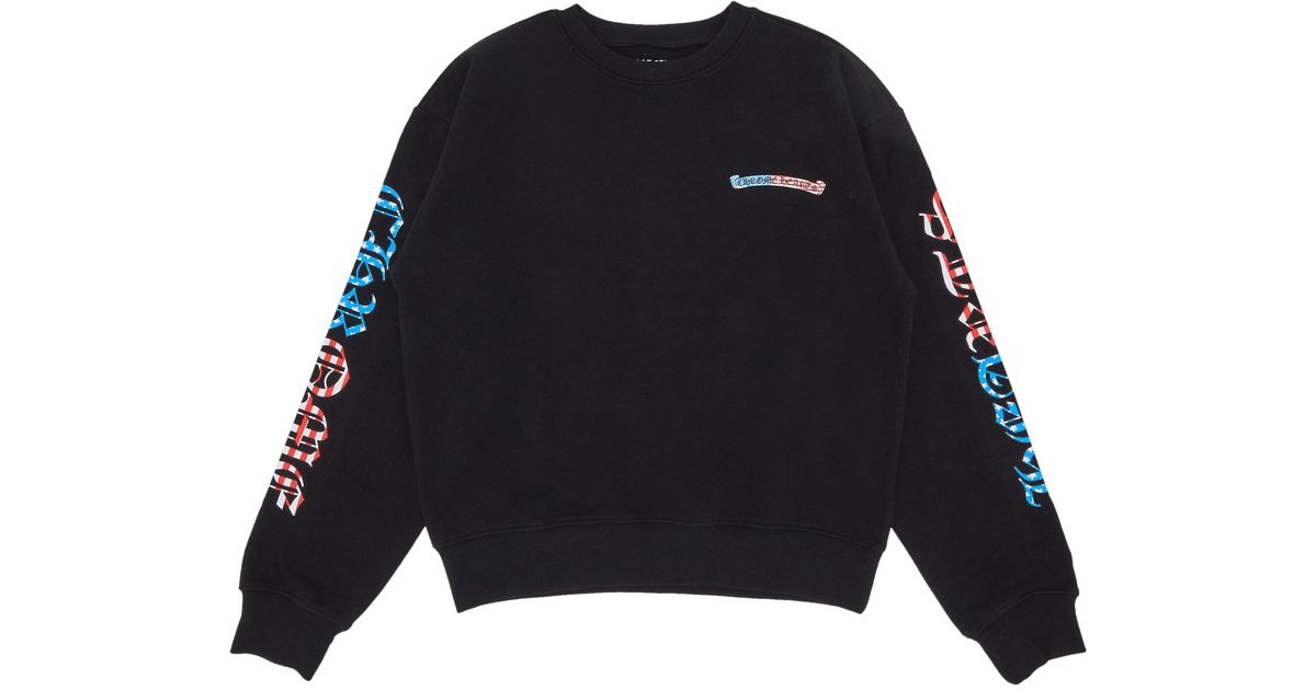 Chrome Hearts Matty Boy America Crewneck Sweatshirt 'black' for
