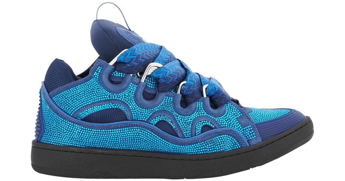 Lanvin Curb Sneakers 'rhinestones - Majorelle Blue' for Men | Lyst