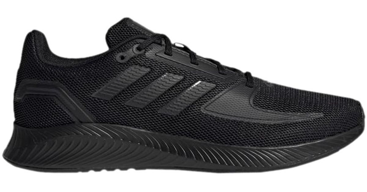 adidas falcon triple black