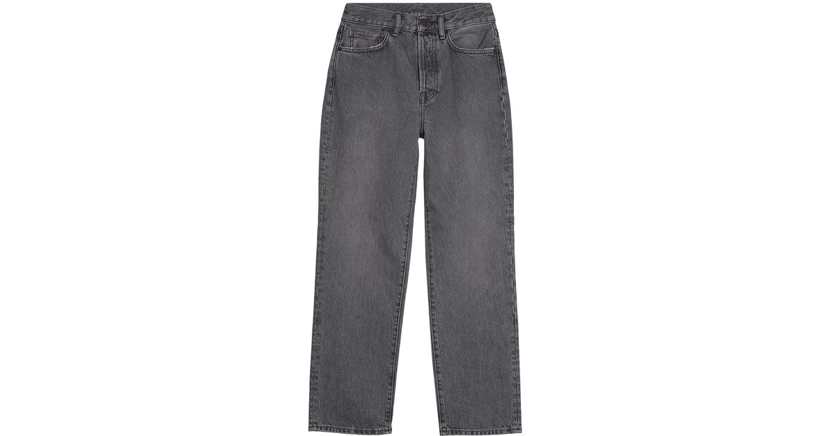 Acne Studios Mece Regular Fit Jeans 'grey' in Gray | Lyst