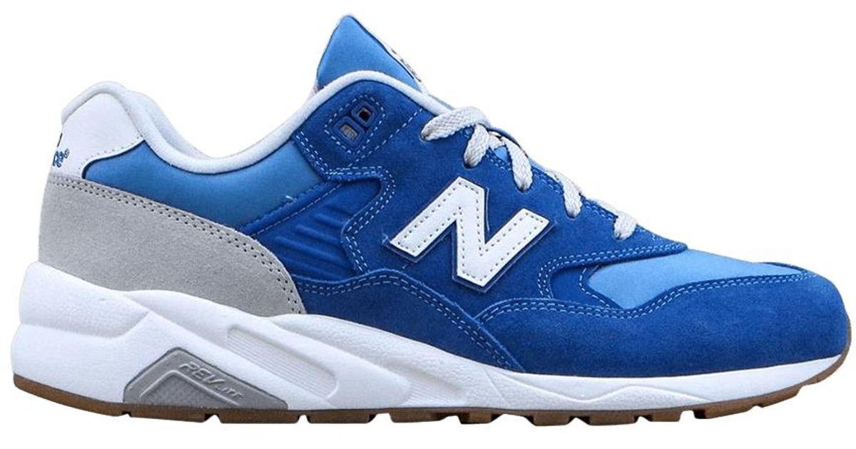 new balance 580 white blue